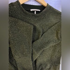 Green shimmery shirt